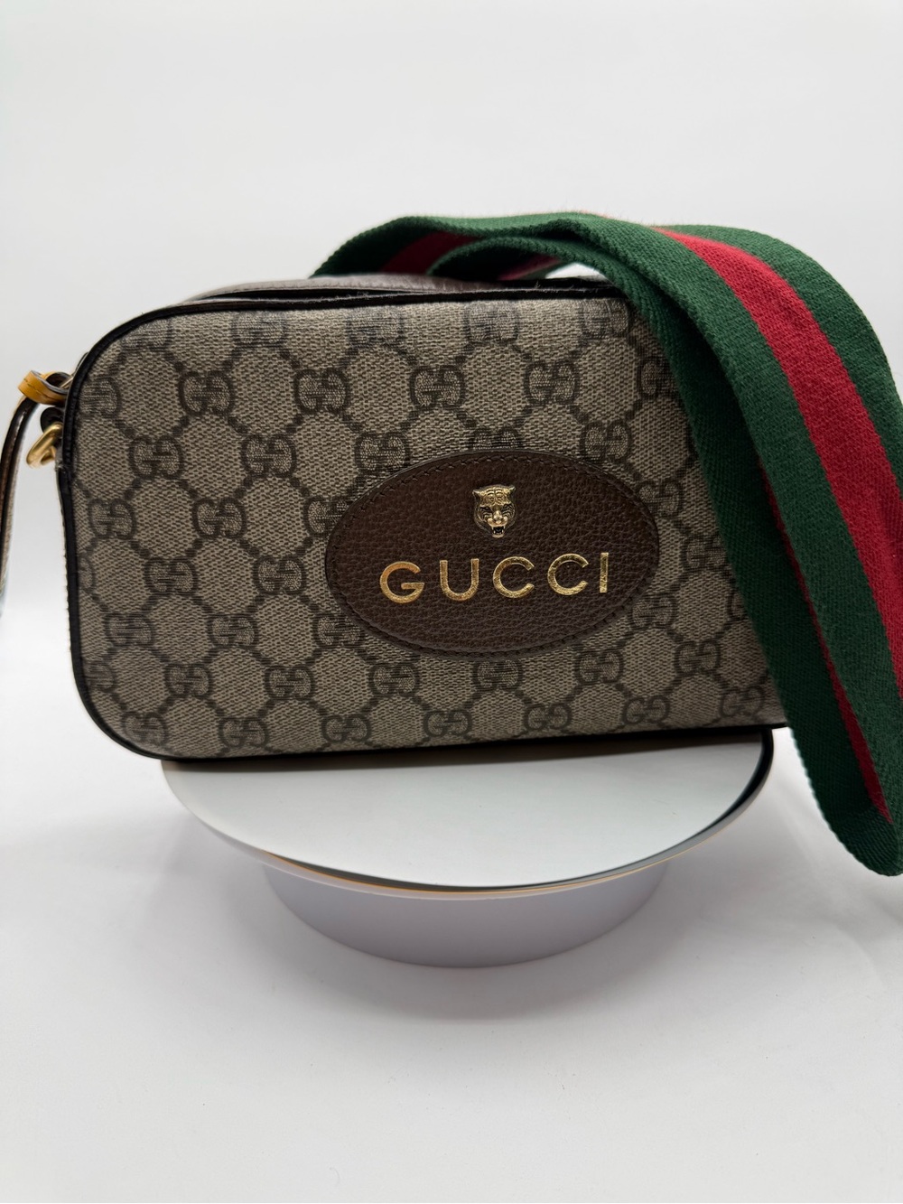 Gucci GG Supreme monogram Web Neo camera bag